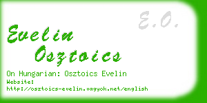 evelin osztoics business card